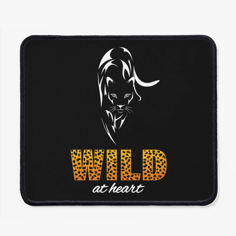 Wild at Heart – Bold Leopard Spirit Mouse Pad