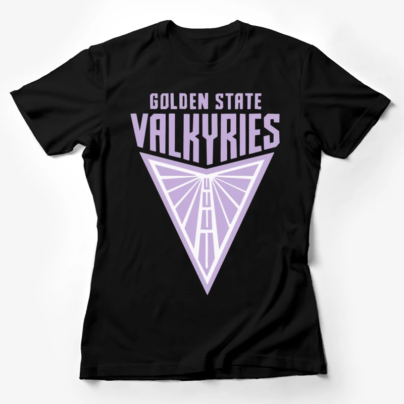 Golden State Valkyries Purple Triangle Logo Design Female T-Shirt