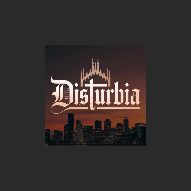 Gothic Disturbia: Urban Contrast of Cathedral and Cityscape Baseball Cap