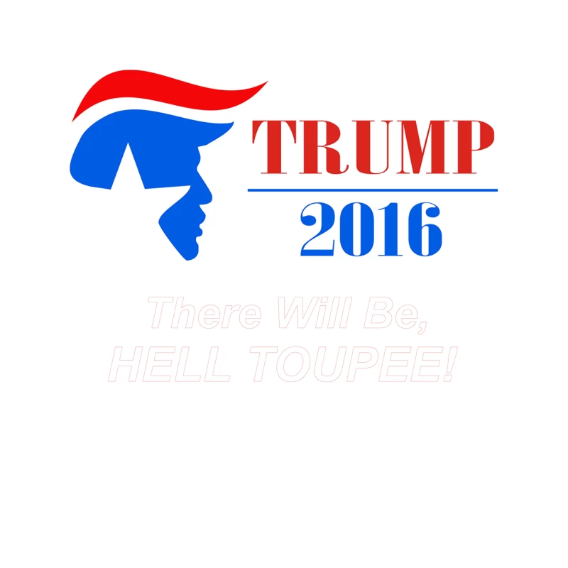 Trump 2016 There Will Be Hell Toupee Tapestry