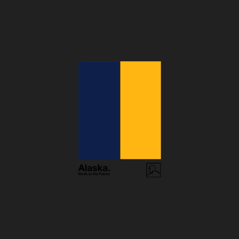 Alaska   Original Minimalist Artwork Poster Design Bucket Hat
