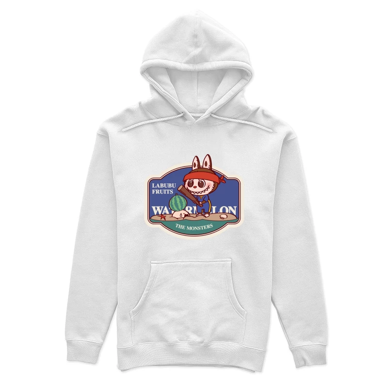 Labubu Figur mit Wassermelone Damen Pullover Hoodie