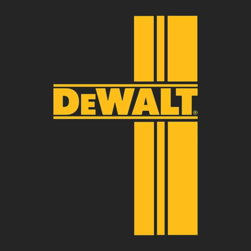 DeWalt Power Tools Brand Logo in Yellow Female Pullover Sweatshirt