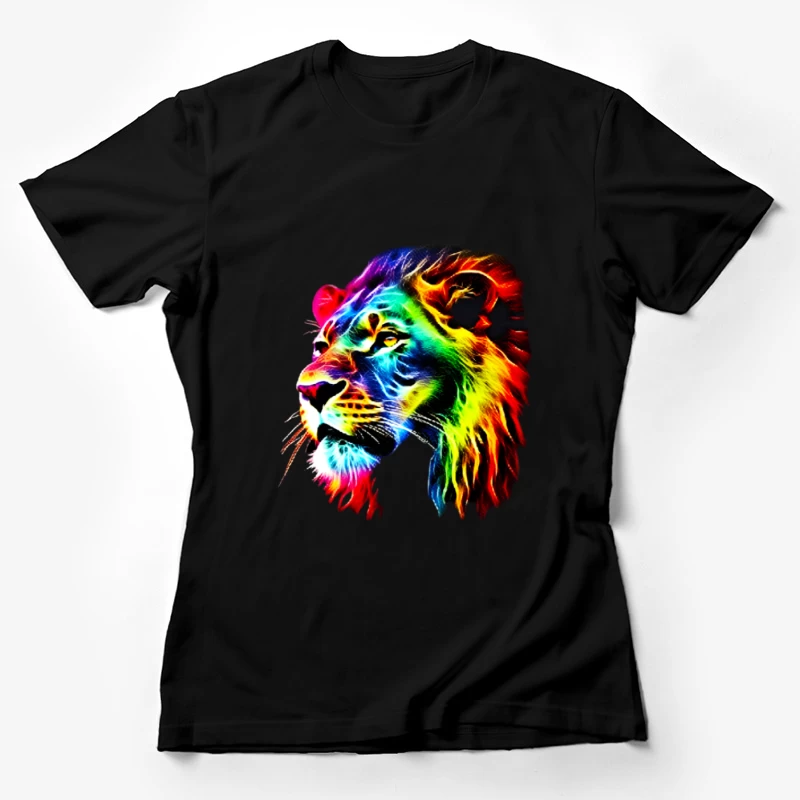 Bunte Löwenkunst Damen T-Shirt