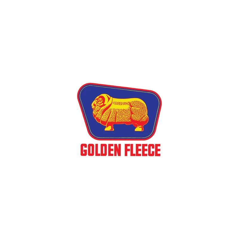 Vintage Golden Fleece Logo with Geometric Sheep Design iPhone Case