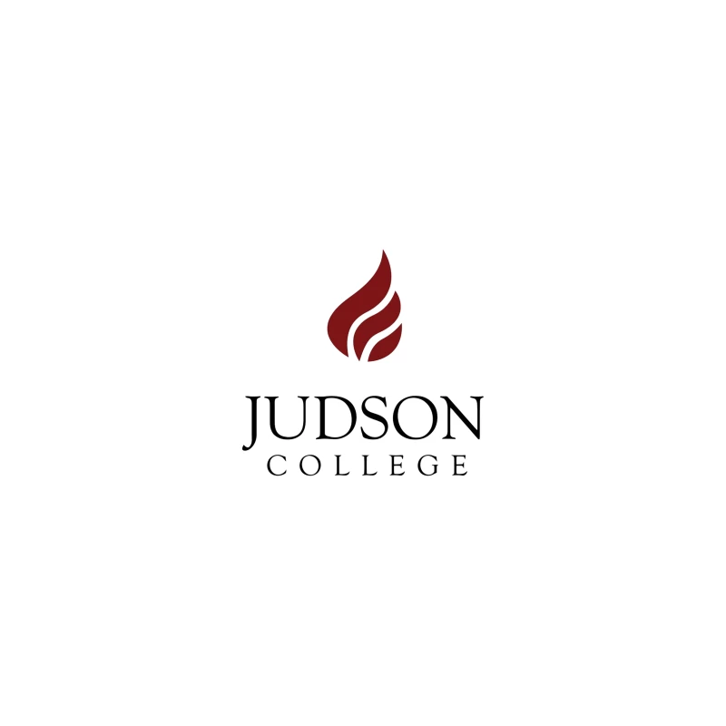 Judson College Educational Institution Logo with Red Flame Symbol Coffee Mug