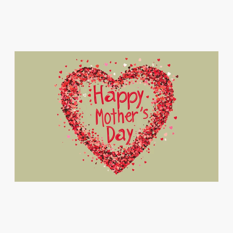 Heartfelt Mother's Day Greeting Card Design Travel Mug