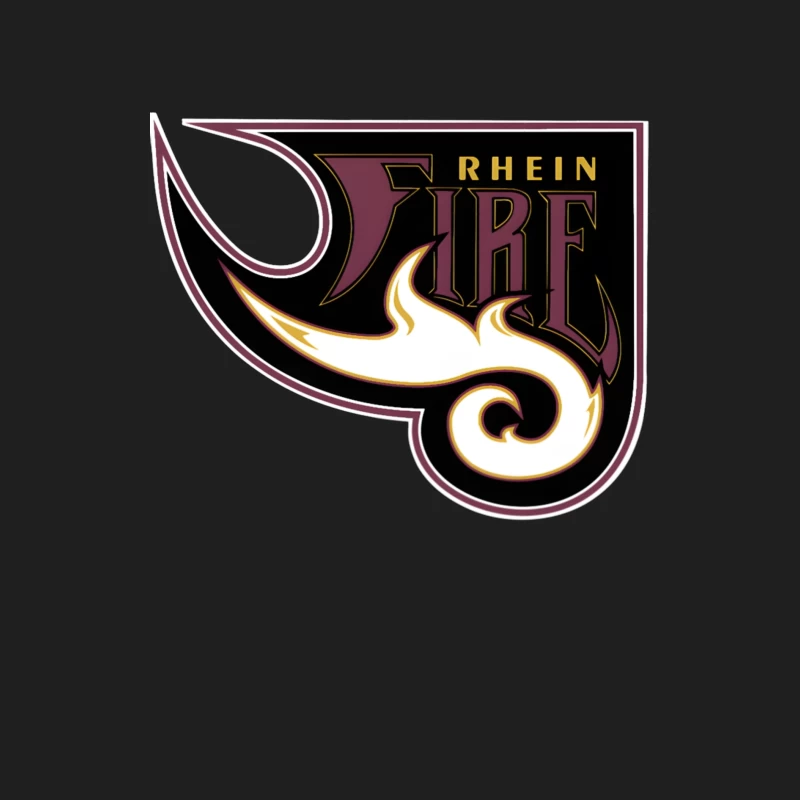 Rhein Fire Professional Football Team Logo with Stylized Flame Design Male Tank Top