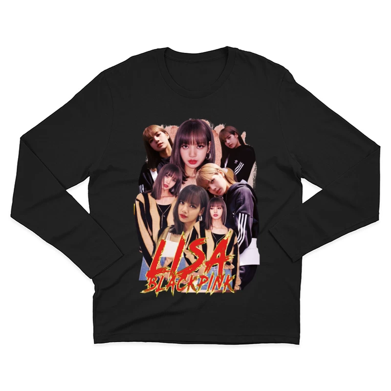 Lisa from BLACKPINK - K-pop Idol and Fashion Icon Male Long Sleeve T-Shirt