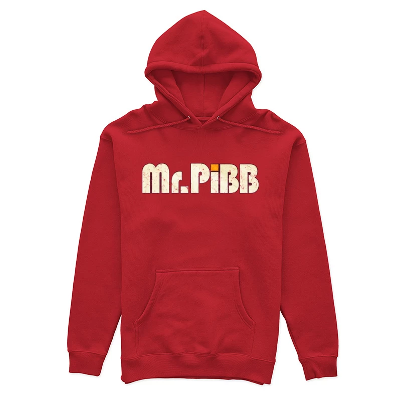 Retro Mr Pibb Soda Typography with Distressed Effect Female Pullover Hoodie