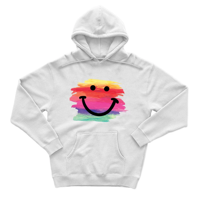 Buntes Aquarell Lächeln Herren Pullover Hoodie