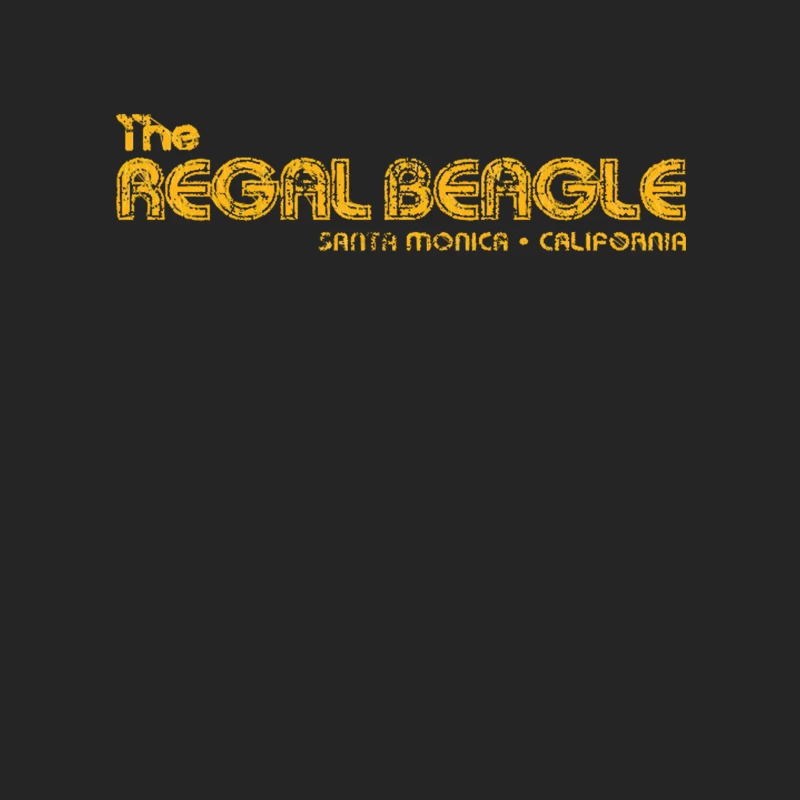 Retro Yellow Logo for The Regal Beagle Restaurant in Santa Monica Female Pullover Sweatshirt
