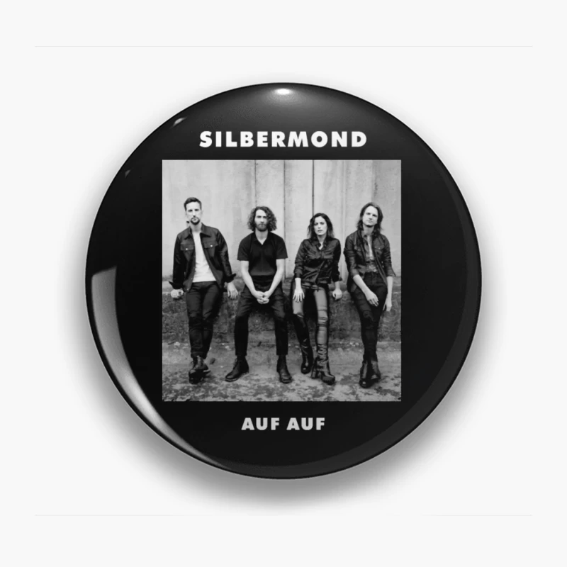 German Rock Band Silbermond - Black and White Promotional Photo Pin