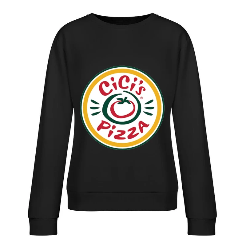 CiCi's Pizza Restaurant Chain Logo with Tomato Symbol Female Pullover Sweatshirt