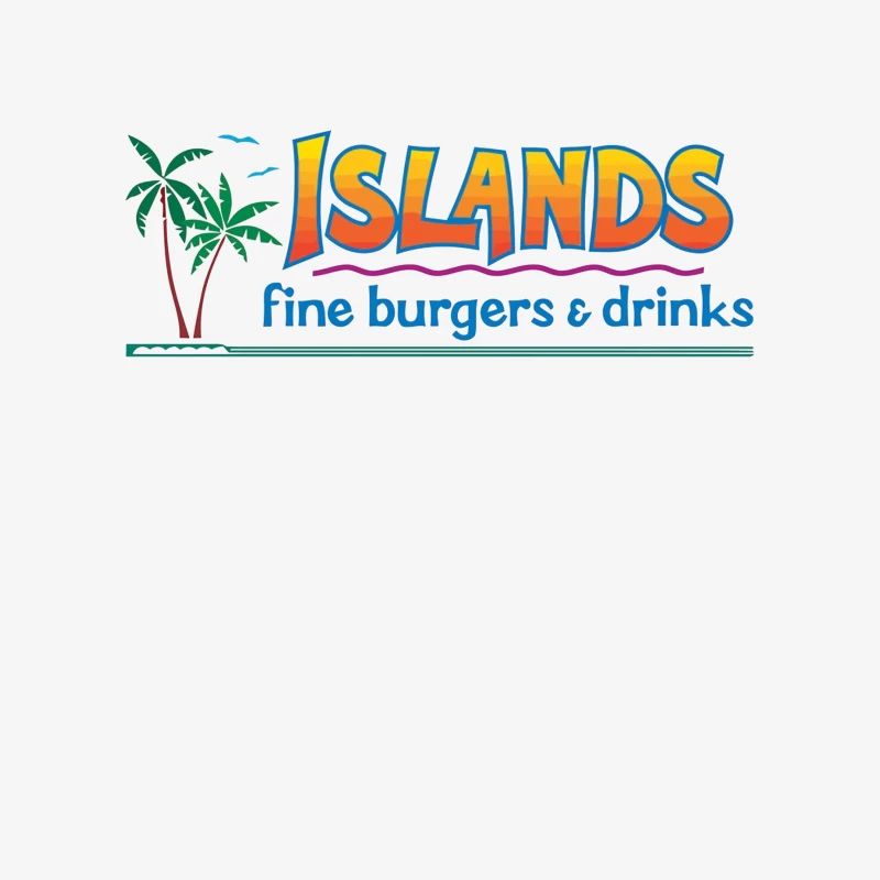 Islands Restaurant Tropical-Themed Burger & Drinks Logo Female Pullover Sweatshirt