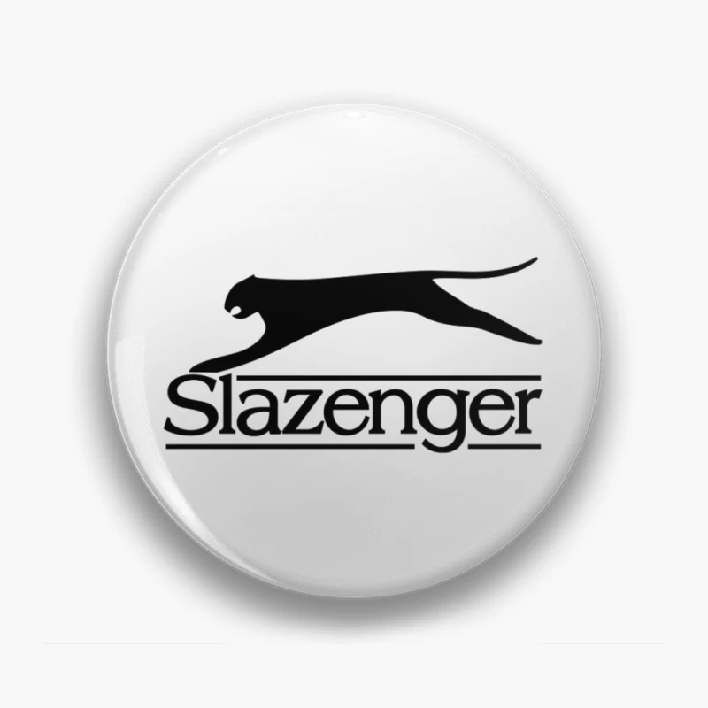 Slazenger Sports Brand Logo with Black Panther Silhouette Pin