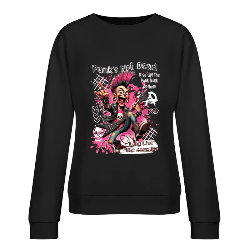 Rébellion Punk Rock Femme Sweat-shirt à enfiler