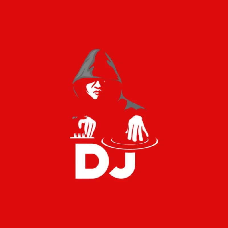 DJ Performing in Silhouette Male Tank Top