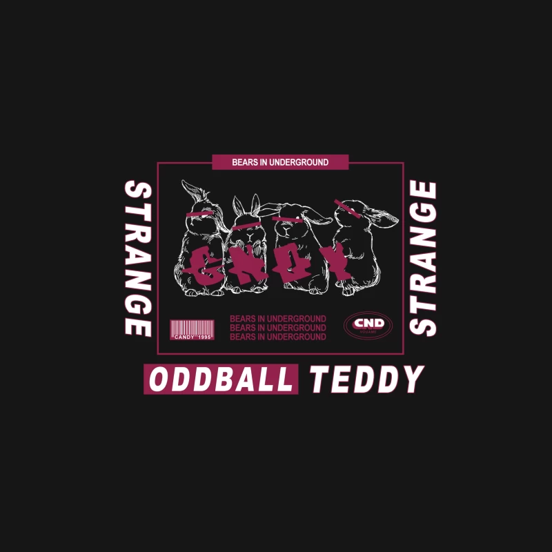 Seltsame Teddybären im Untergrund Damen T-Shirt