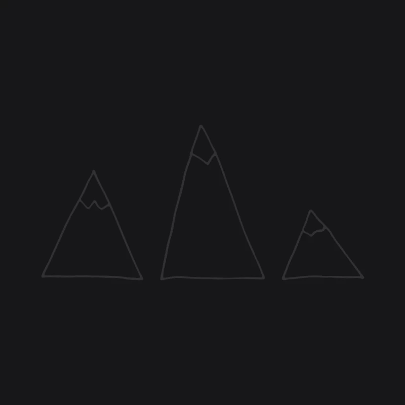Illustration de Trois Montagnes Femme Sweat à capuche