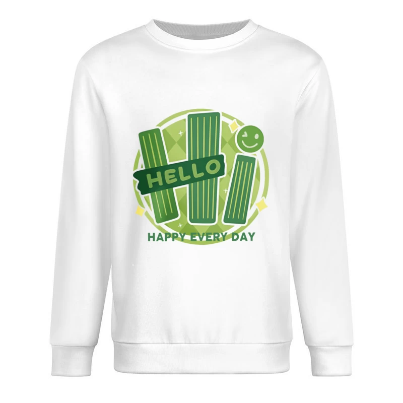 Fröhlicher Gruß jedes Tages Herren Pullover Sweatshirt