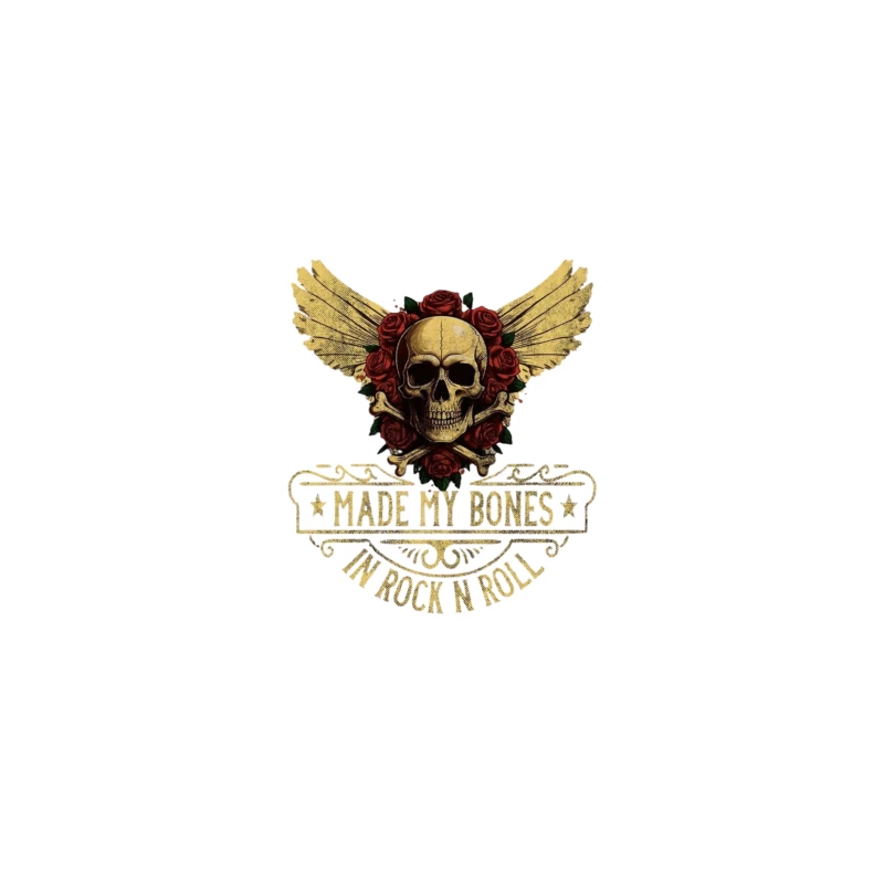 Rock and Roll Skull Design iPhone Case