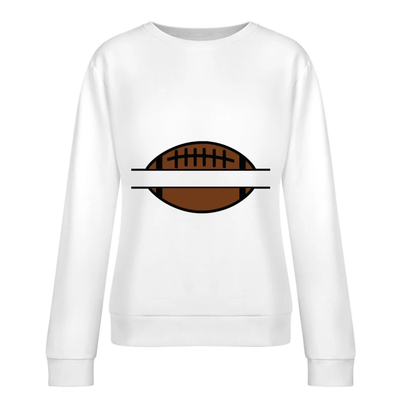Ballon de football américain simple Femme Sweat-shirt à enfiler