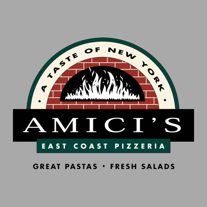 Amici's Pizza New York Male Pullover Hoodie