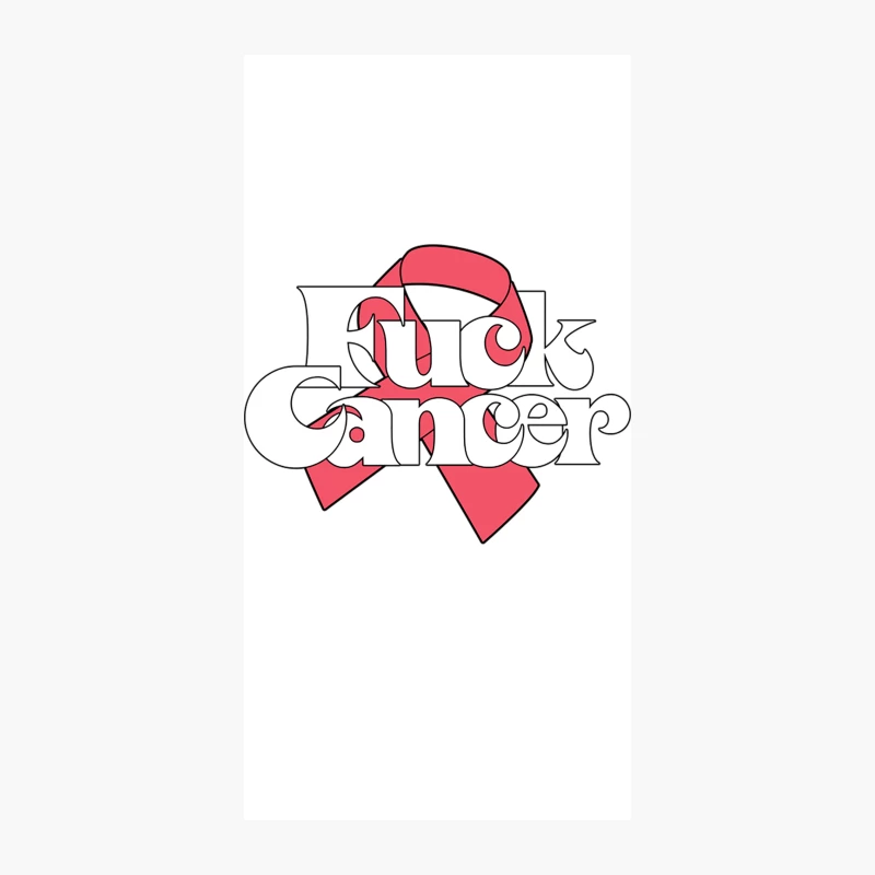 Fck Cancer  Original Cancer Awareness Design iPhone Case