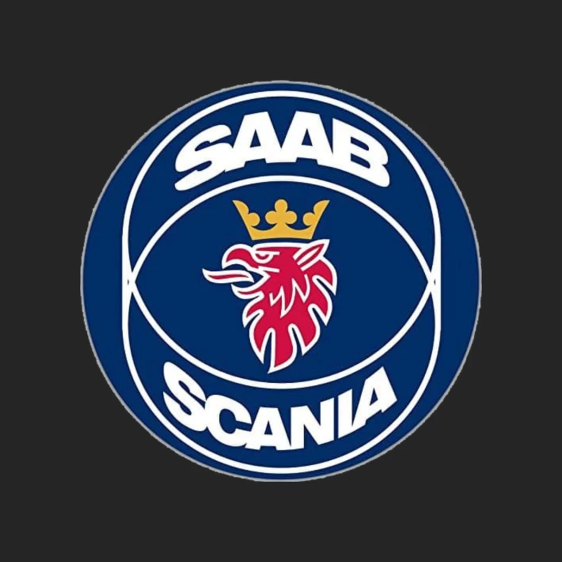 Classic Saab badge Male Pullover Sweatshirt