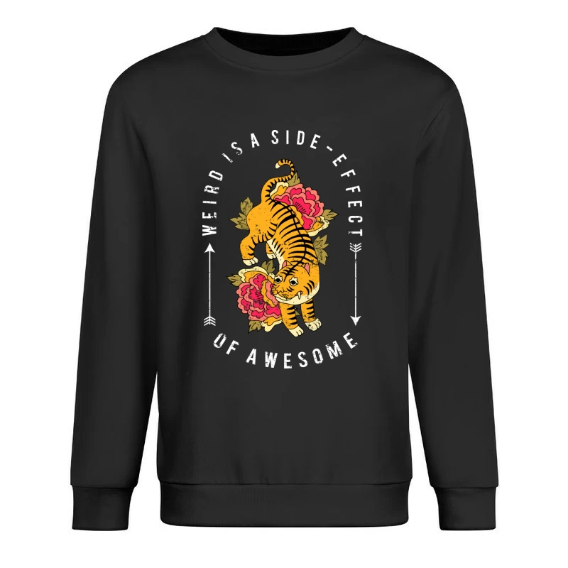 Tigre artistique avec message inspirant Homme Sweat-shirt à enfiler