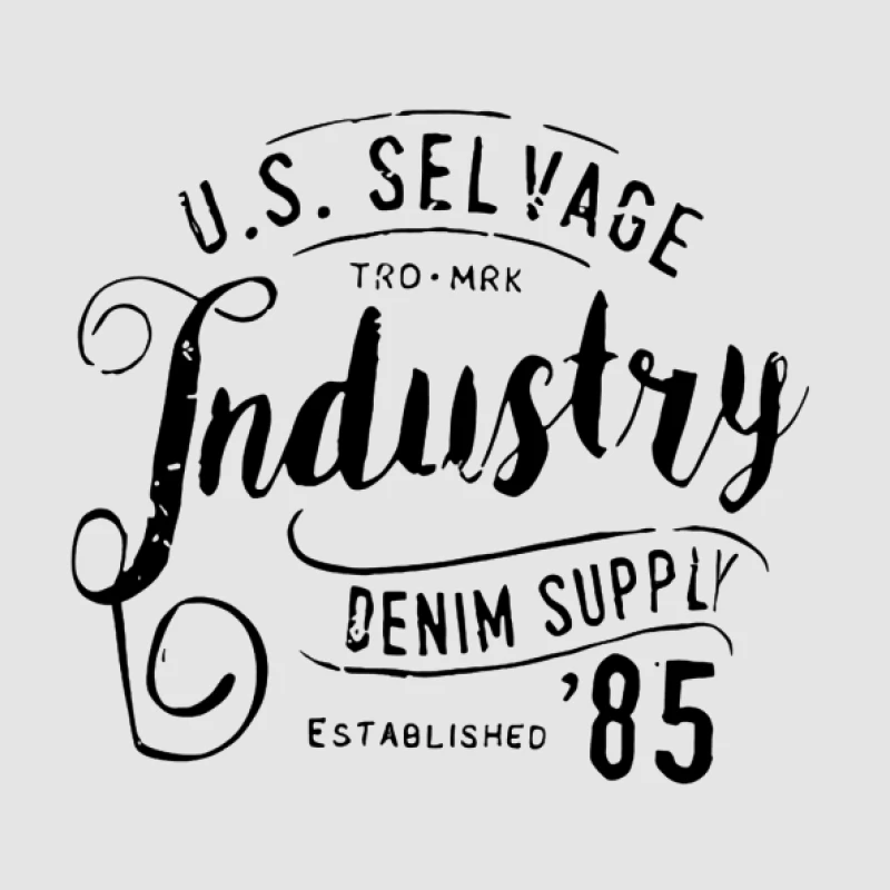 U.S. Selvedge Denim Industrie-Design von '85 Herren Pullover Hoodie