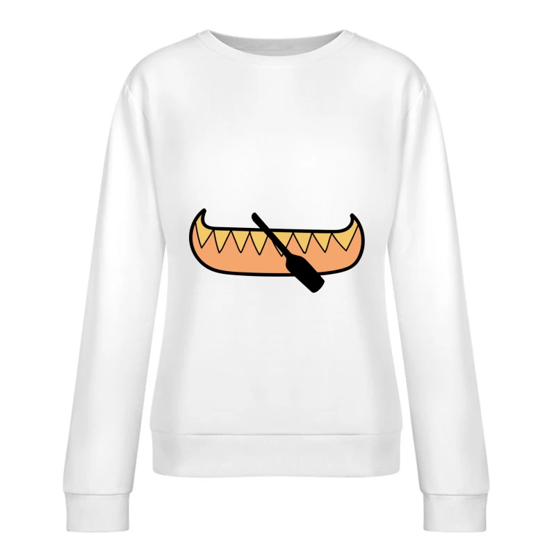 Canoë avec pagaie Femme Sweat-shirt à enfiler