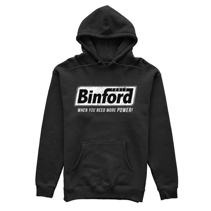 Vintage Binford Tools Logo with Power Slogan Female Pullover Hoodie