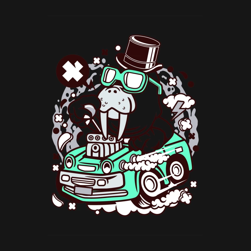 Morse chic en voiture surpuissante Femme T-Shirt