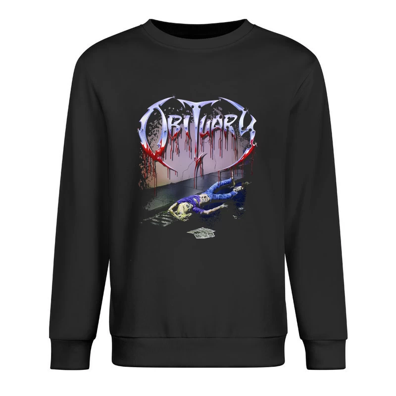 Obituary Slowly We Rot 3 Male Pullover Sweatshirt