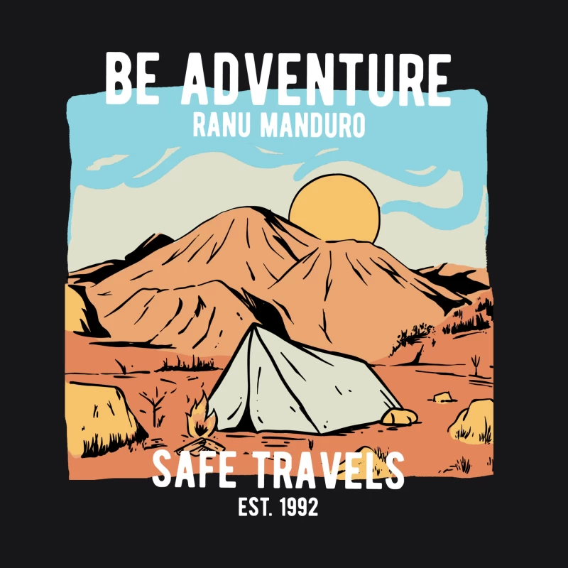 Abenteuer-Camping am Ranu Manduro Herren Pullover Hoodie
