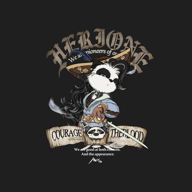 Heldin Katze mit Schwert und Totenkopf Herren Tanktops