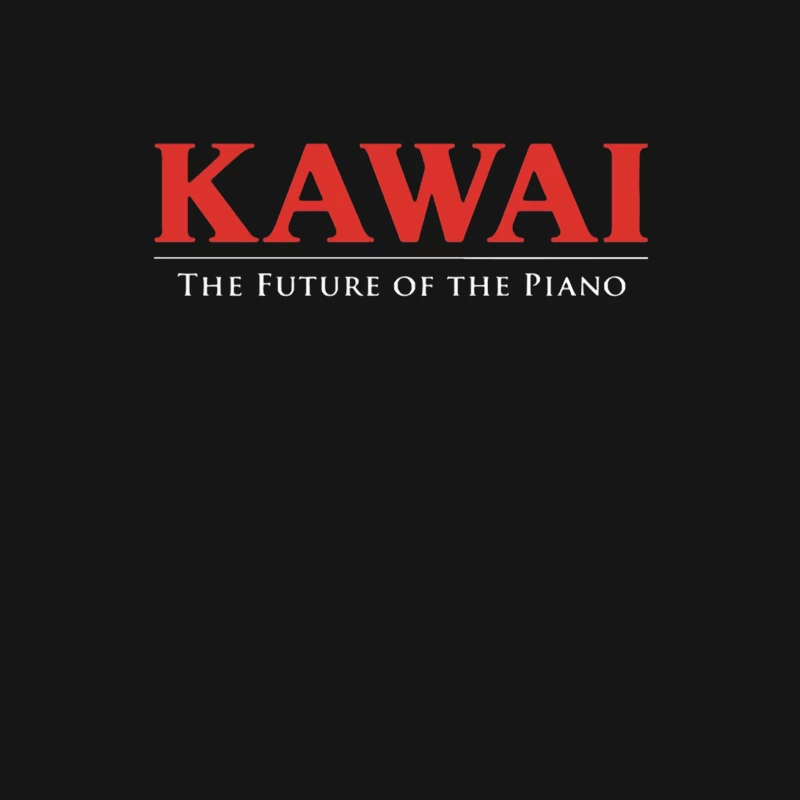 Kawai Piano Brand Logo with Slogan "The Future of the Piano" Female Long Sleeve T-Shirt