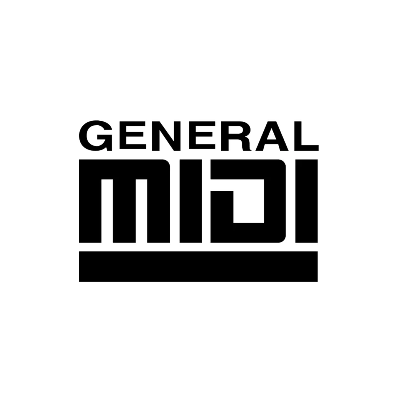 General MIDI Digital Audio Technology Logo Mouse Pad