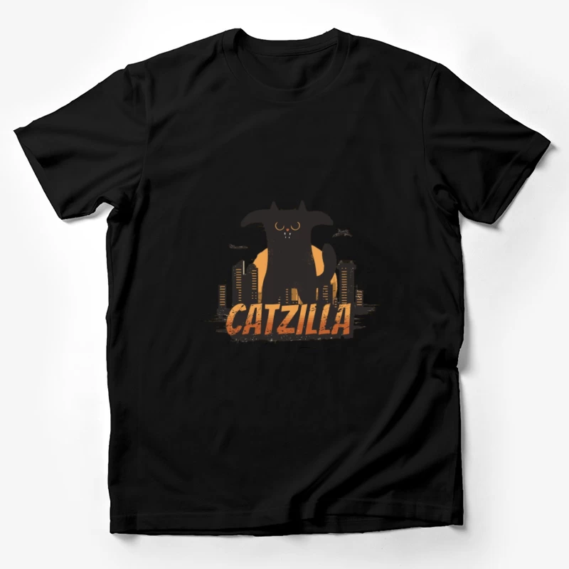 Catzilla über der Stadt Herren T-Shirt