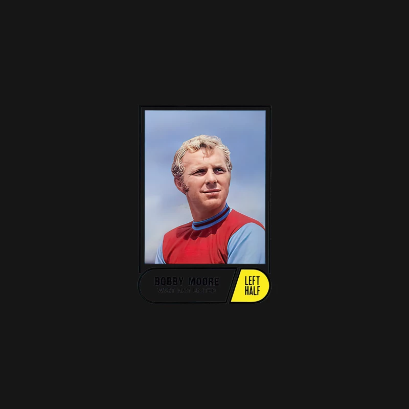 Bobby Moore  Retro Fan Design Desk Mat