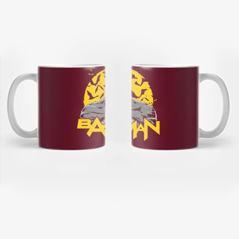 Batman Logo with Silhouette Coffee Mug