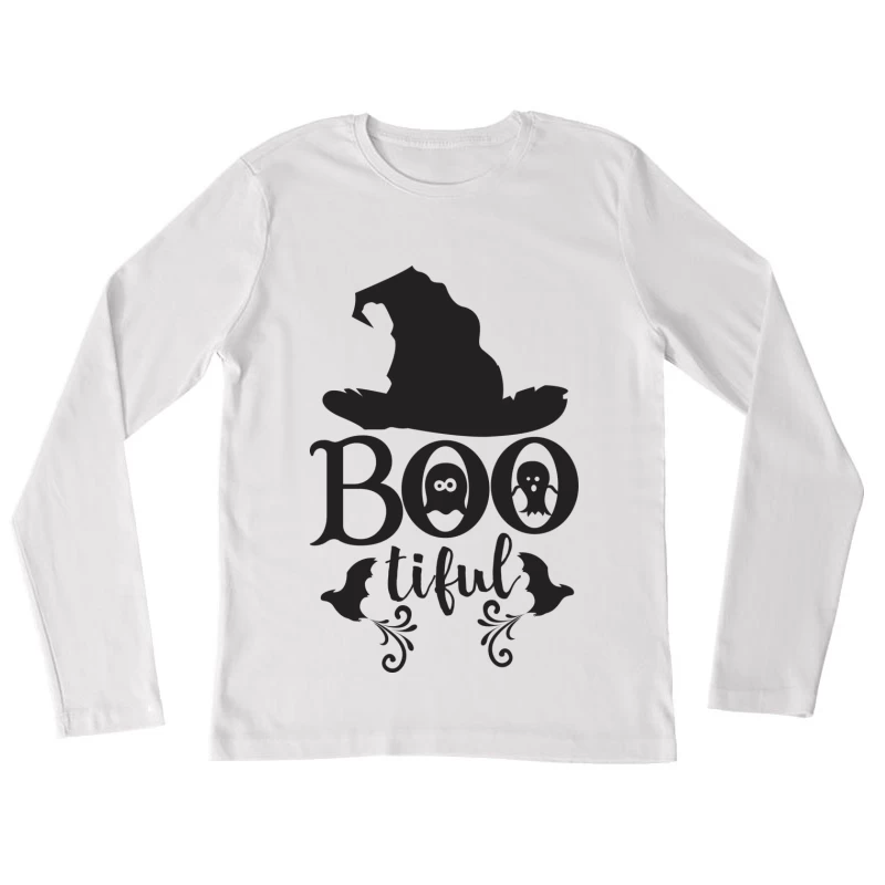 Chapeau de sorcière décoratif Femme Manches Longues T-Shirt