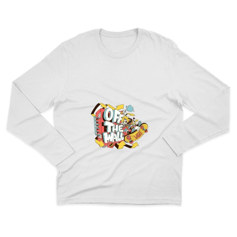 Vans Off The Wall Skateboard Design Herren Langarm T-Shirt