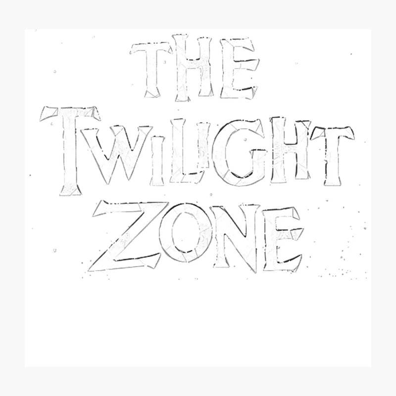 Twilight Zone distressed Throw Pillow