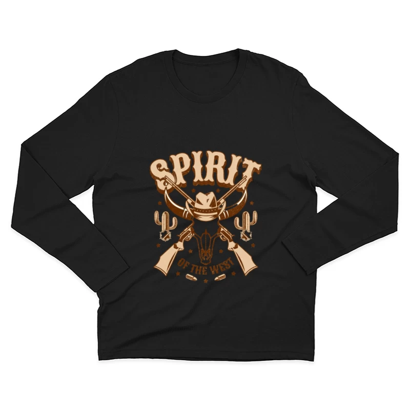 Esprit de l'Ouest Homme Manches Longues T-Shirt