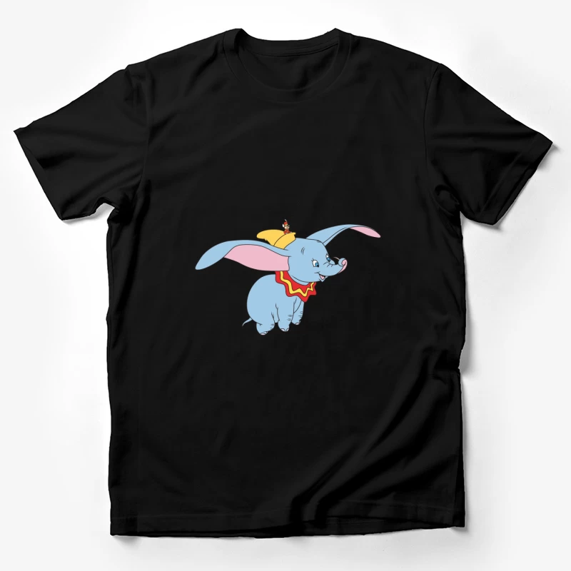 Fliegender Elefant mit großem Hut Herren T-Shirt