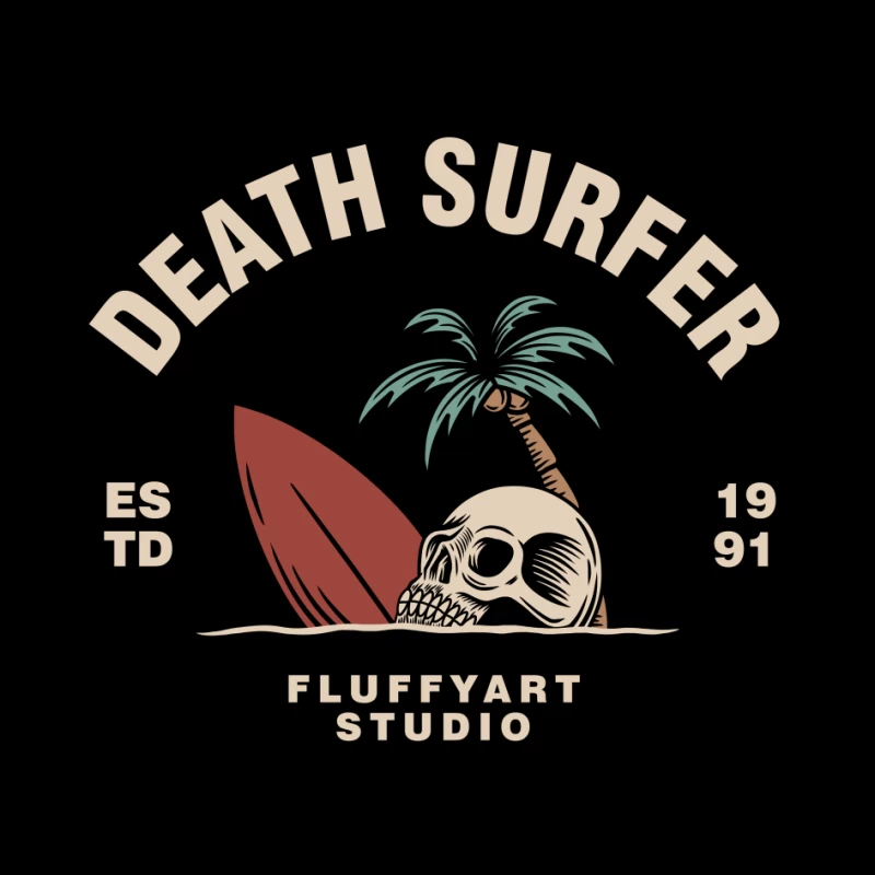 Death Surfer Studio Logo Pin