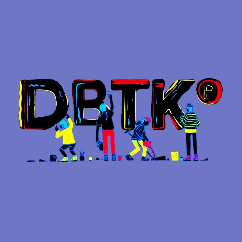 Creative Street Art Representation Desk Mat